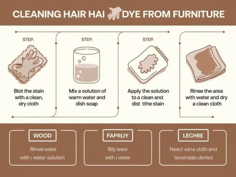 Skuteczne sposoby na to, czym zmyć farbę do włosów z szafki