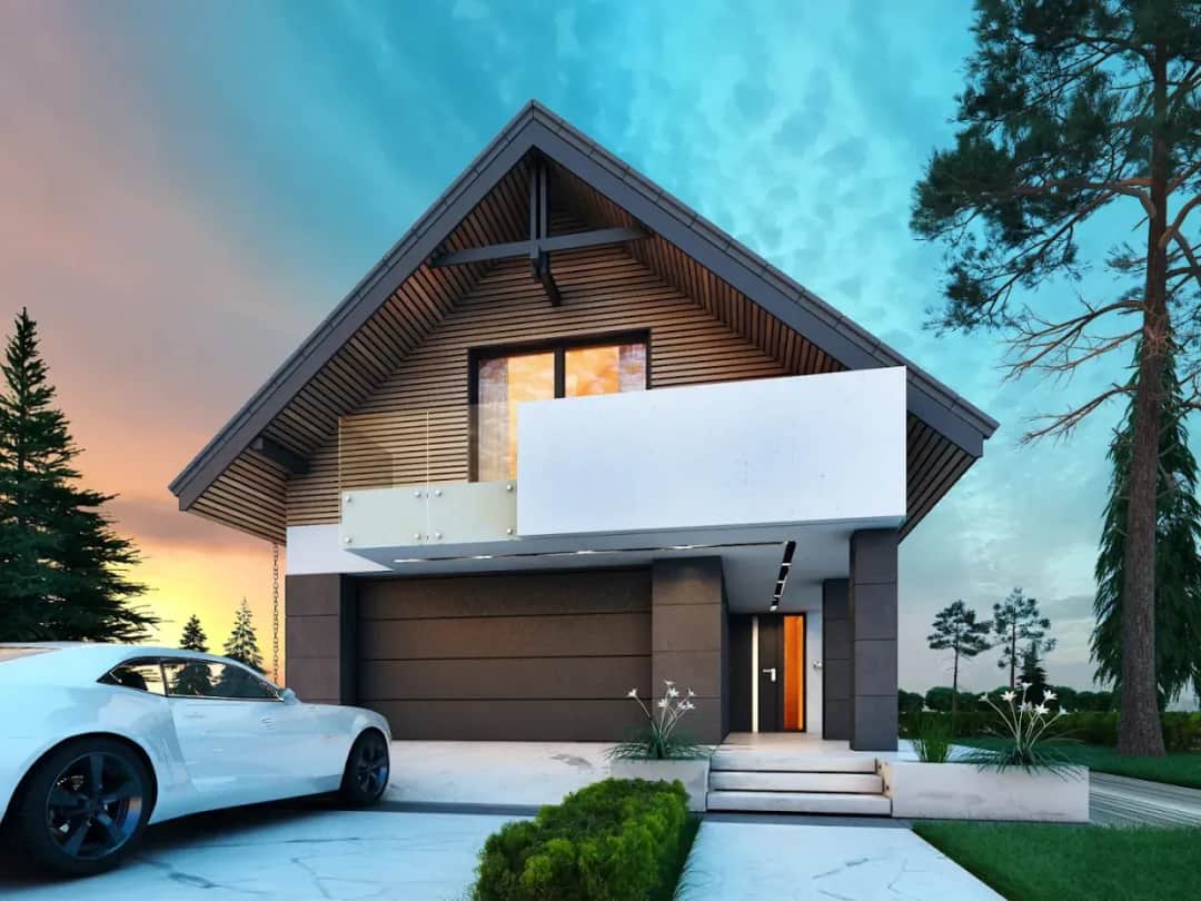 Projekt Szach 2G: Nowoczesny Dom Jednorodzinny z Poddaszem