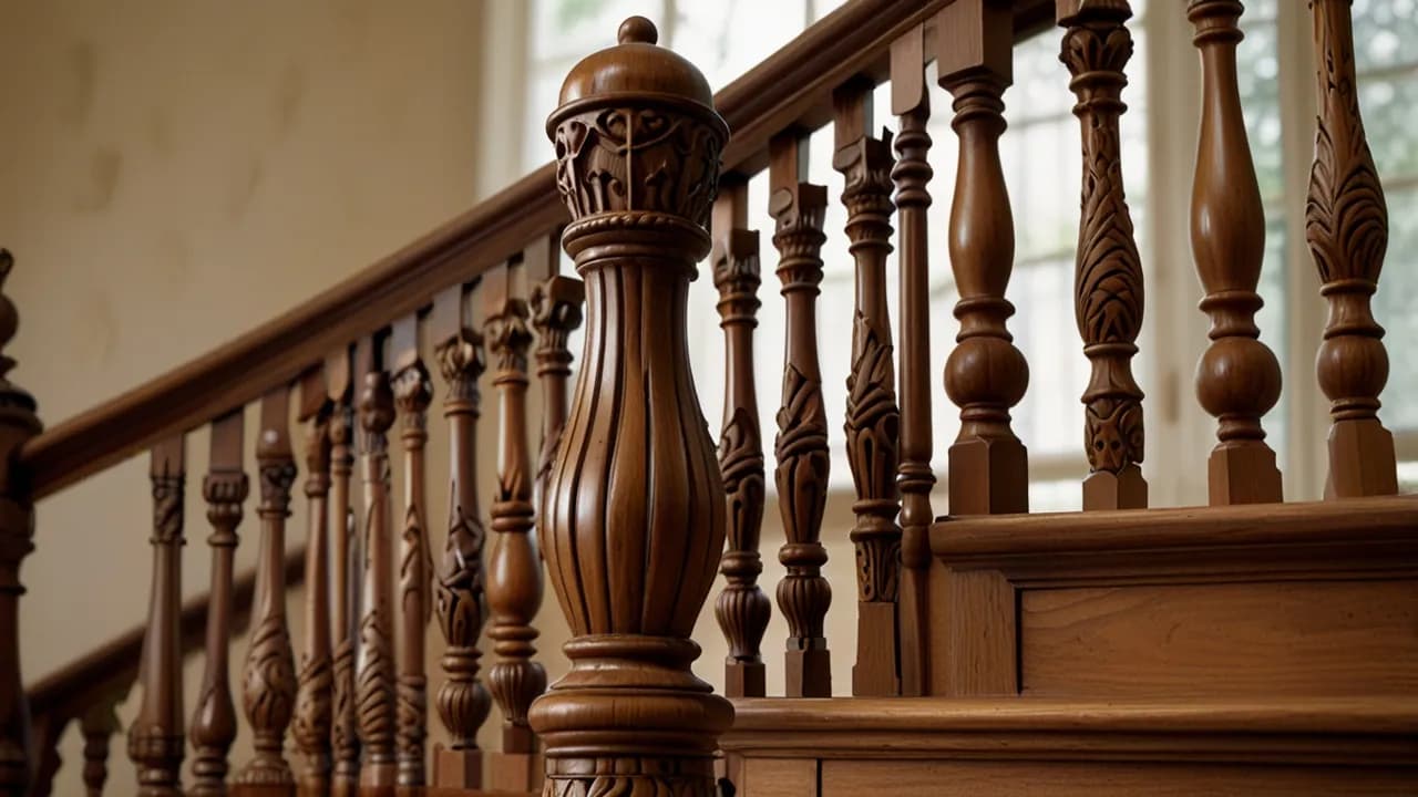 Tralki drewniane toczone: eleganckie elementy balustrad i schodów